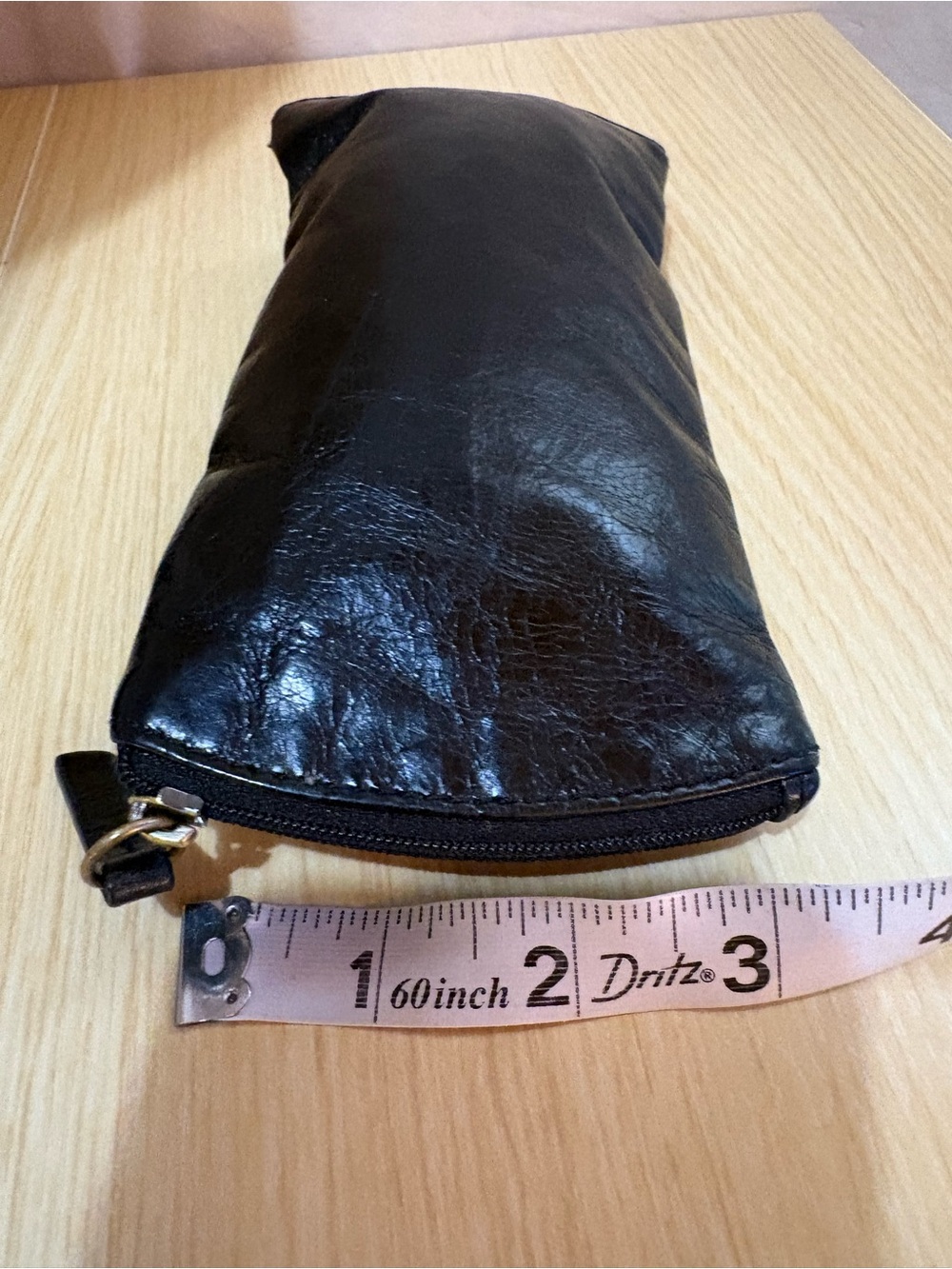 HOBO Black Leather Double sided sunglass case - Picture 4 of 4